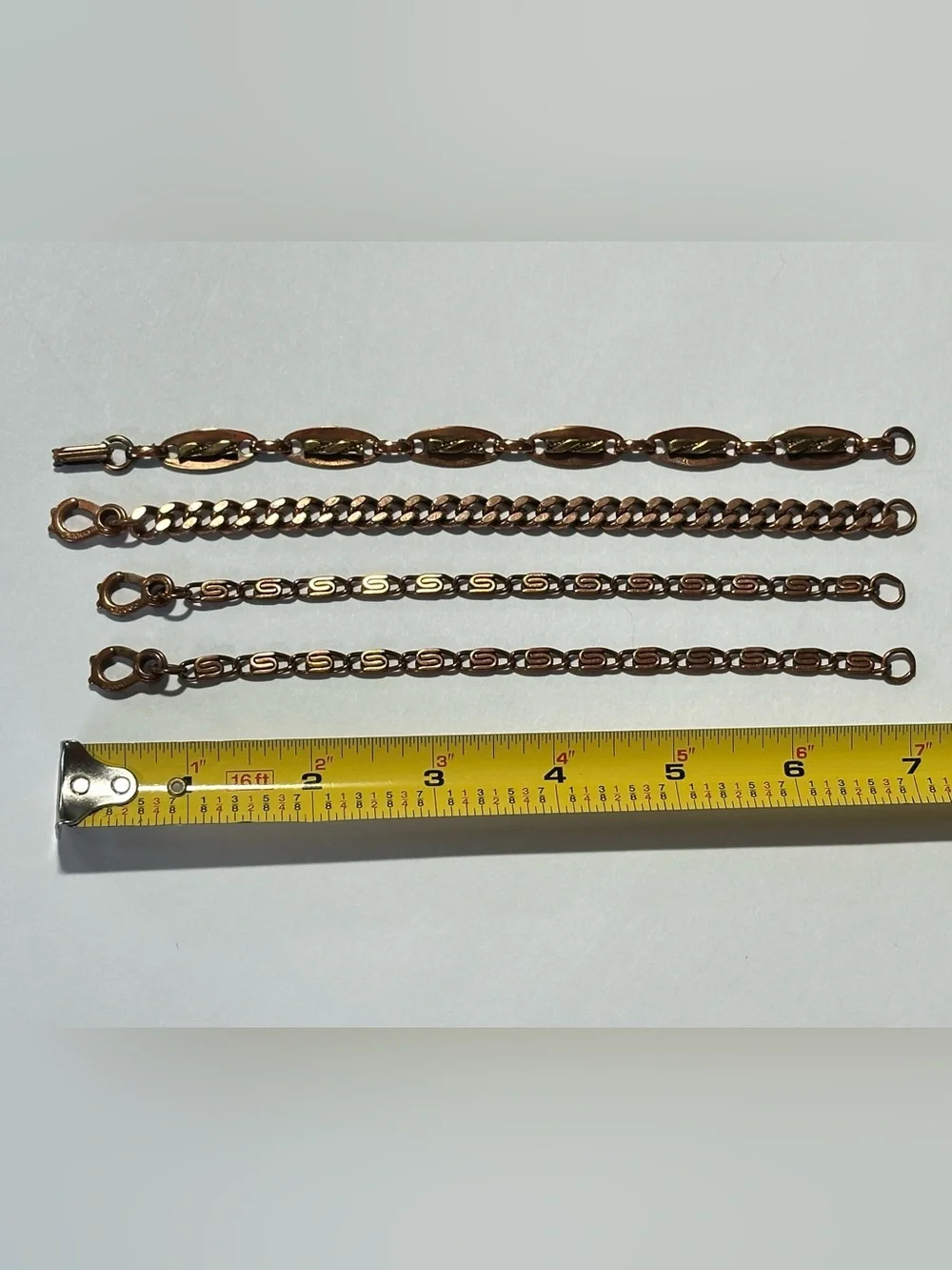 Vintage Copper Bracelet Set Southwestern Boho Braided Metal Cowboy Cowgirl